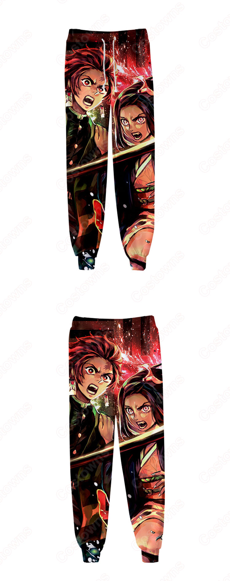 鬼滅の刃 ジョガーパンツ 漫画の風 スウェットパンツ ゆったり ストレッチ カジュアル ズボン 春秋冬着 日常服-7