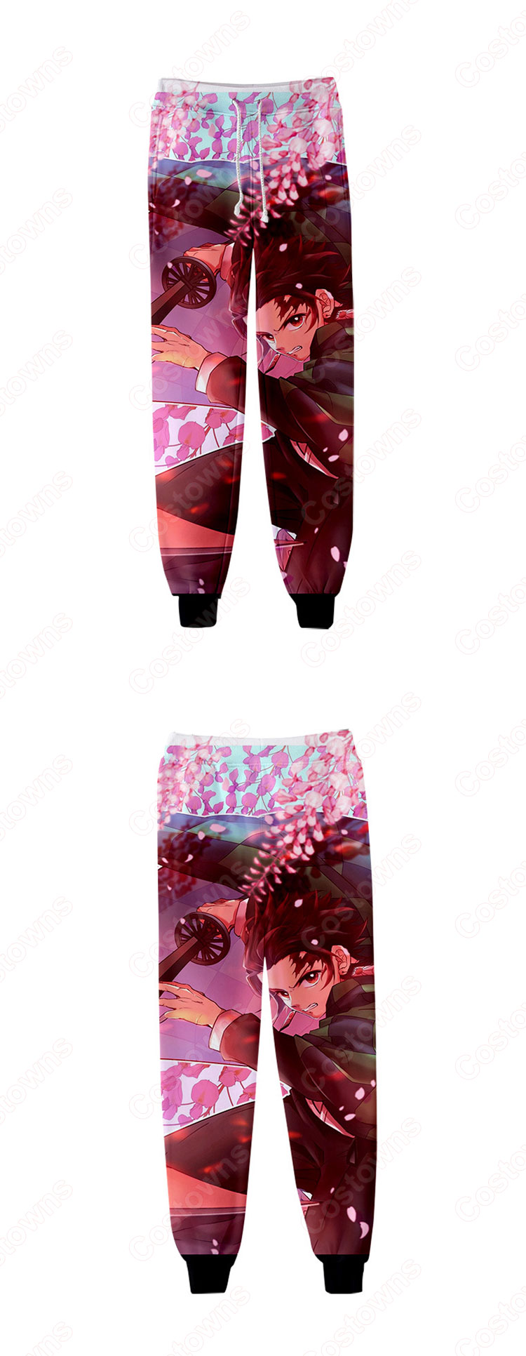 鬼滅の刃 ジョガーパンツ 漫画の風 スウェットパンツ ゆったり ストレッチ カジュアル ズボン 春秋冬着 日常服-5