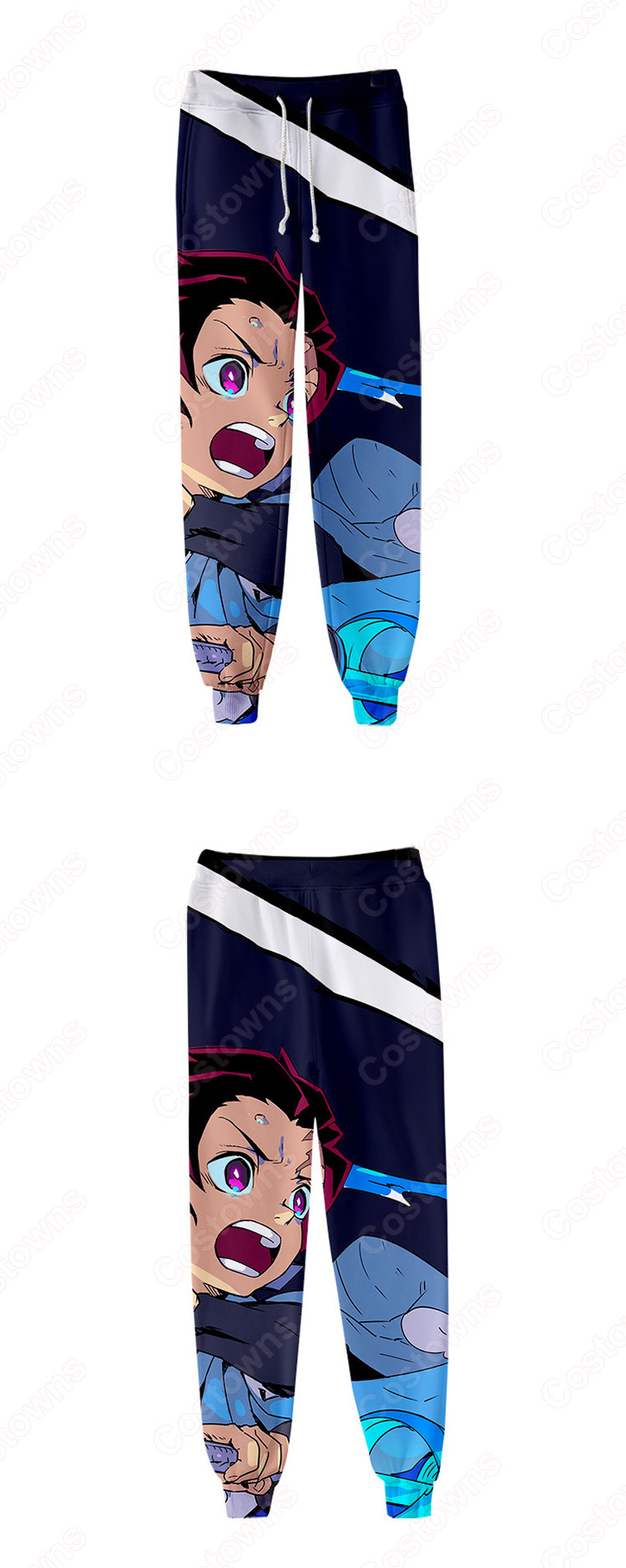 鬼滅の刃 ジョガーパンツ 漫画の風 スウェットパンツ ゆったり ストレッチ カジュアル ズボン 春秋冬着 日常服-9