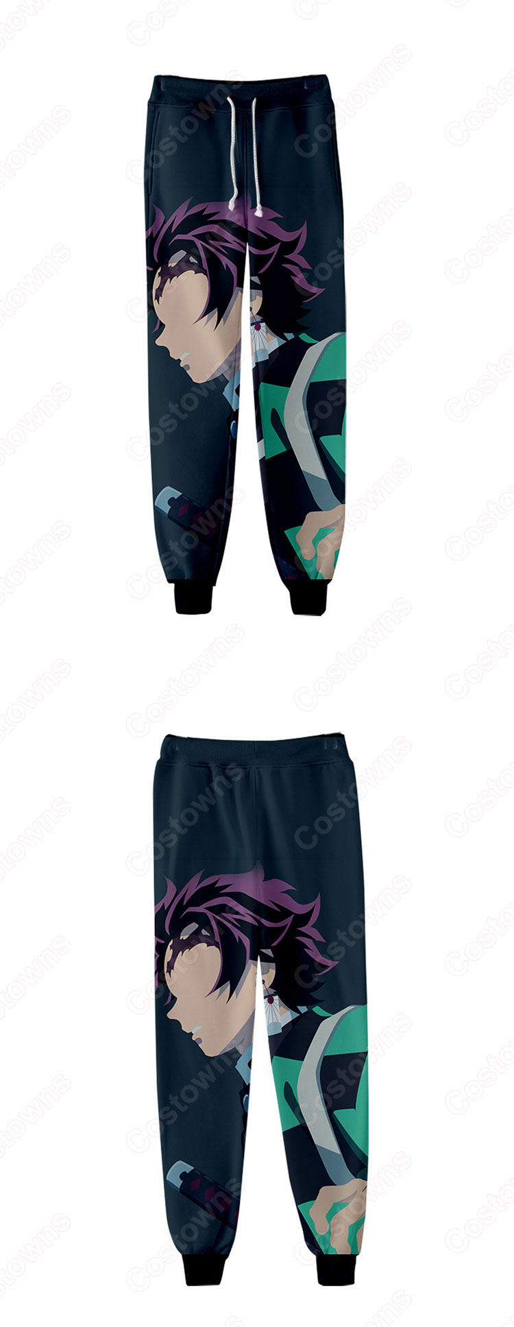 鬼滅の刃 ジョガーパンツ 漫画の風 スウェットパンツ ゆったり ストレッチ カジュアル ズボン 春秋冬着 日常服-10