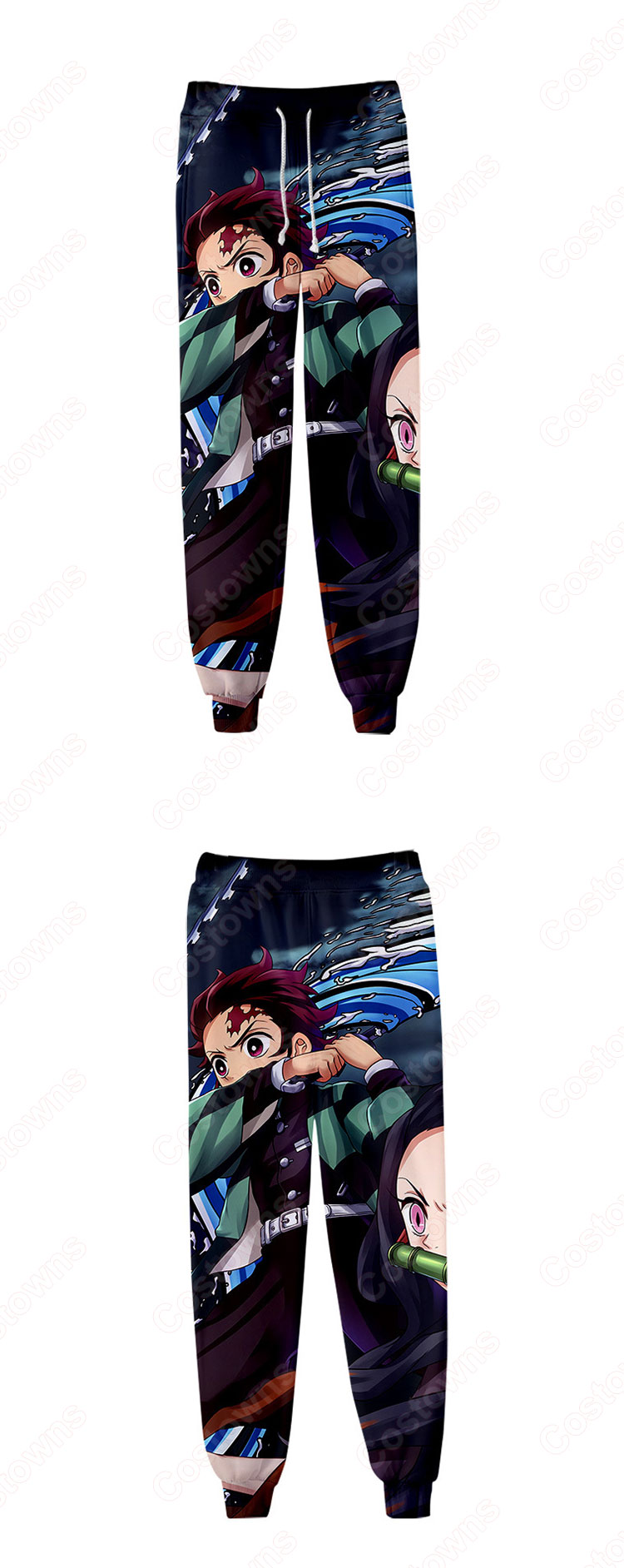 鬼滅の刃 ジョガーパンツ 漫画の風 スウェットパンツ ゆったり ストレッチ カジュアル ズボン 春秋冬着 日常服-3