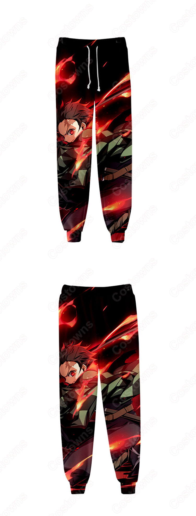 鬼滅の刃 ジョガーパンツ 漫画の風 スウェットパンツ ゆったり ストレッチ カジュアル ズボン 春秋冬着 日常服-1