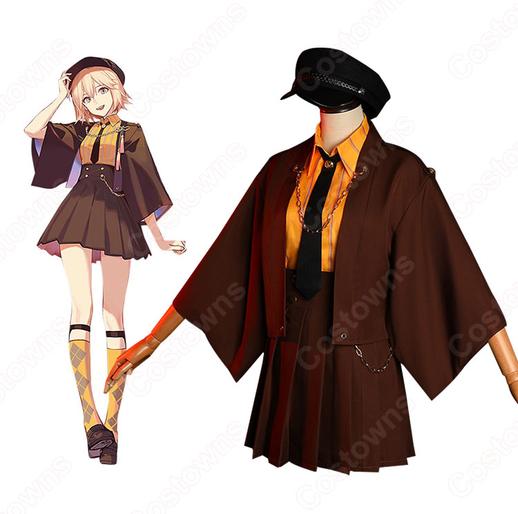 『Fate/Grand Order』沖田 総司(おきた そうじ)コスプレ衣装 レディース 日常服 新品 学園風 コスチューム変装-5