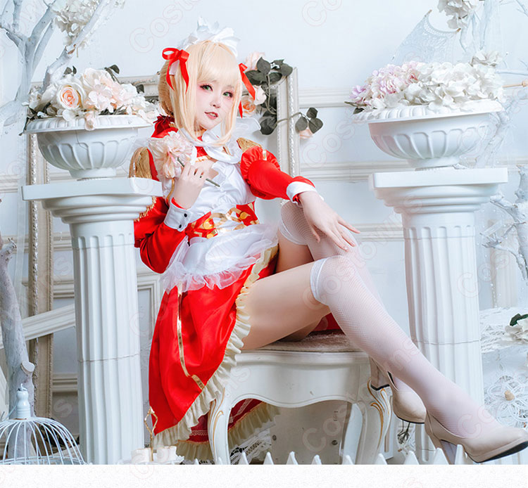 月*夜様 FGO ネロ メイド衣装 コスプレ衣装 uwowo製 XLサイズ ウィ