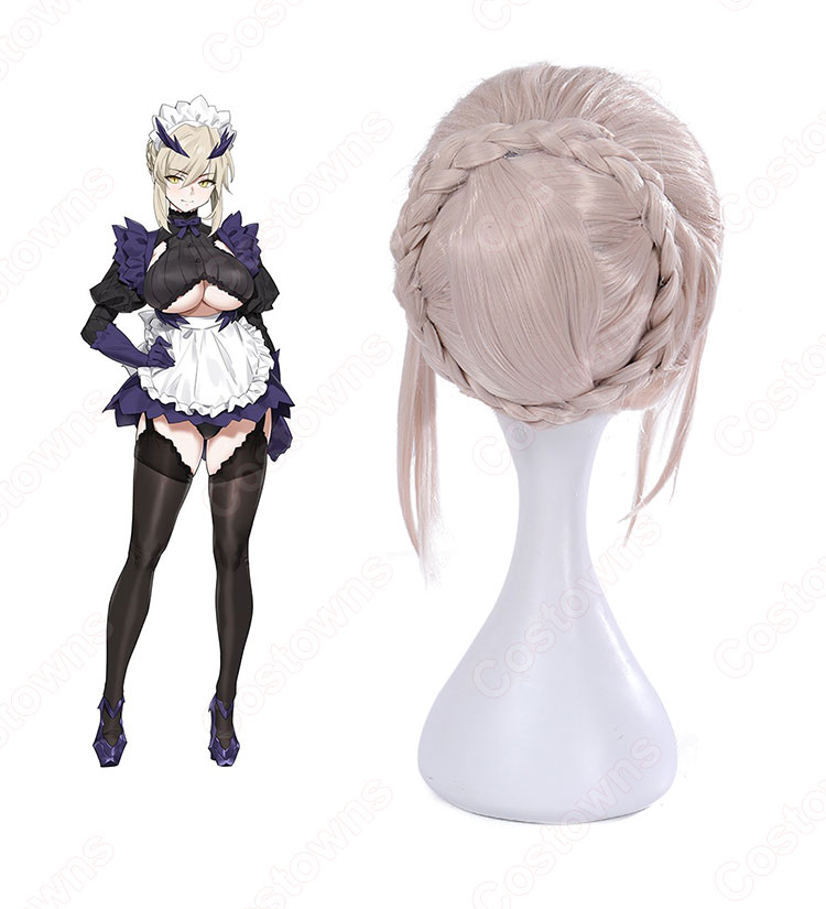 アルトリア Saber 高品質耐熱 ウィッグ コスプレ『Fate/Grand Order』かつら ウィッグネット付 変装用-3