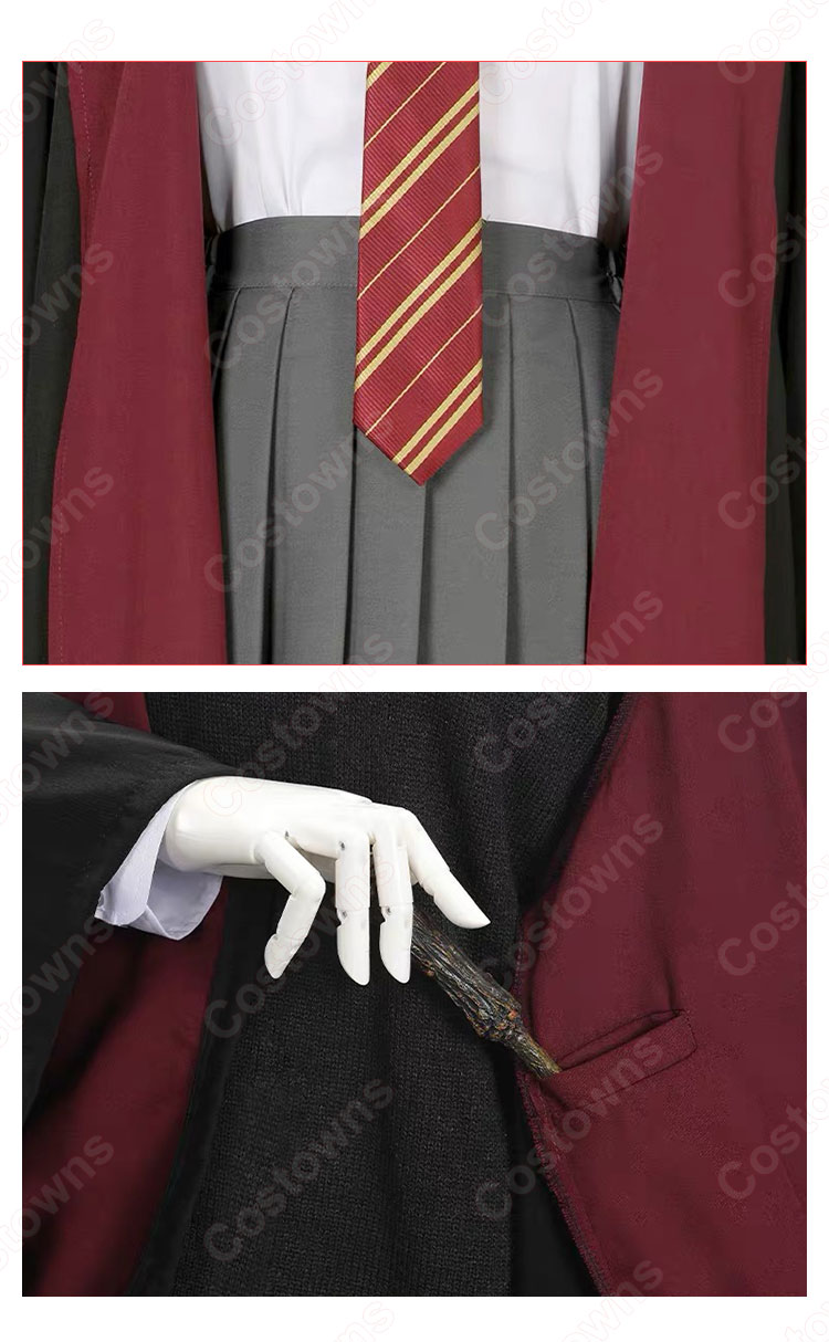 ハリーポッター( Harry James Potter)ホグワーツ魔法魔術学校 スリザリン  グリフィンドール  レイブンクロー   ハッフルパフ コスプレ衣装 『ハリーポッターシリーズ』の登場人物の仮装 コスチューム-5