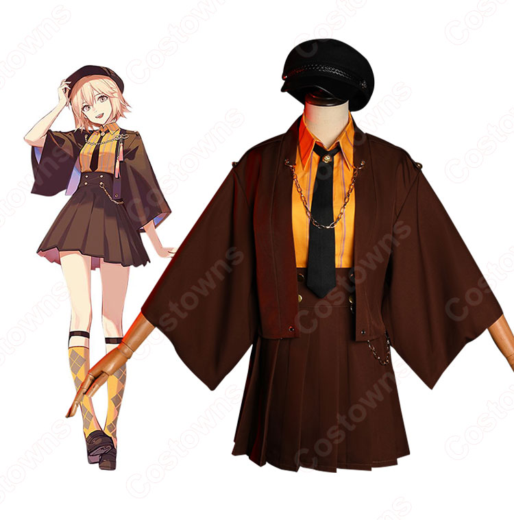 『Fate/Grand Order』沖田 総司(おきた そうじ)コスプレ衣装 レディース 日常服 新品 学園風 コスチューム変装-4