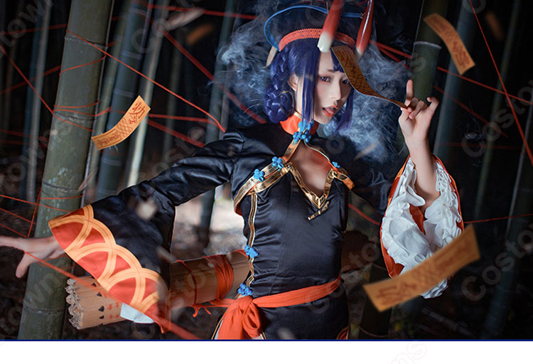 酒呑童子（しゅてんどうじ）コスプレ衣装 『Fate/GrandOrder』ゾンビ娘 パープル cospaly衣装 オーダーメイド-1