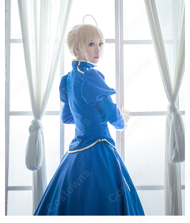 アルトリア コスプレ衣装の通販 Fate/stay night 青 開戦服 仮装 アルトリア コスプレ衣装の通販 Fate/stay night 青 開戦服 仮装