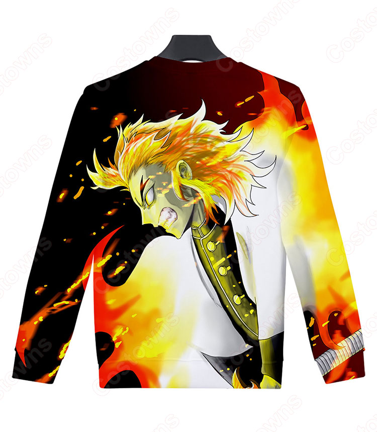 鬼滅の刃 クルーネック スウェット 長袖 パーカー 子供服 キッズ 大人 男の子 女の子 春秋冬服-6