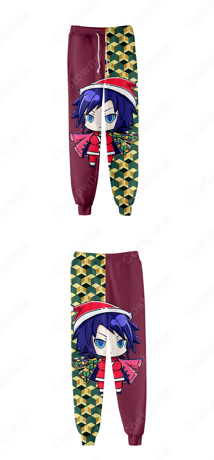 鬼滅の刃 ジョガーパンツ 子供用 大人用 ズボン フィットネス スリムス ウェットパンツ アニメ 漫画 鬼滅の刃 グッズ-4