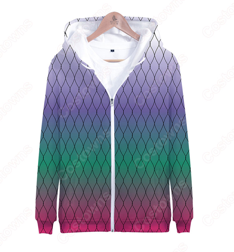 鬼滅の刃 ジップアップパーカー 子供 大人 長袖 日常服 カジュアル おしゃれ おおきいサイズ 秋 冬 服-5