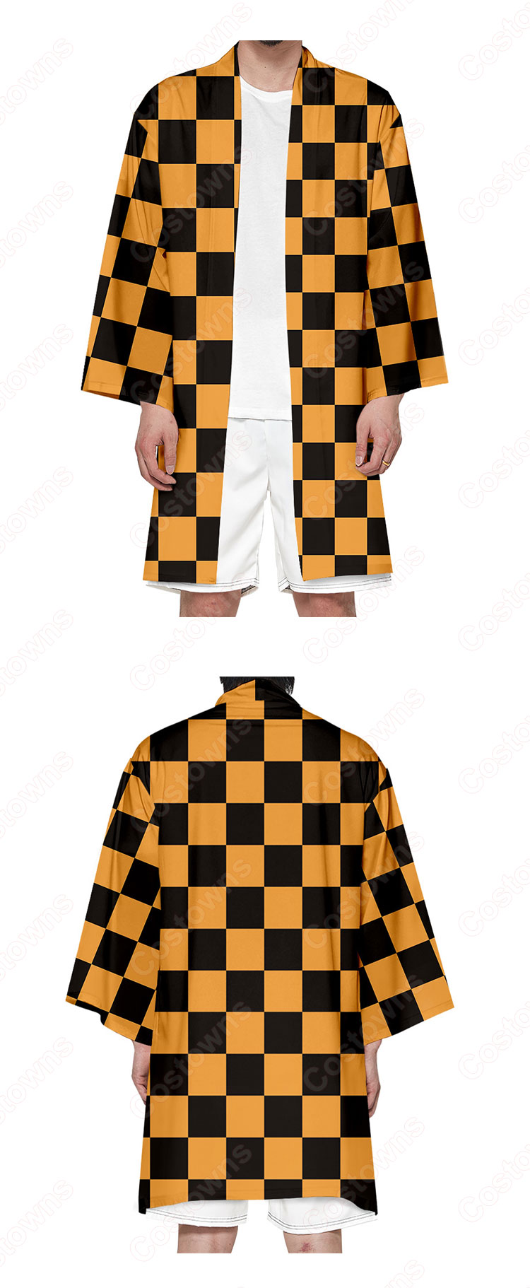 鬼滅の刃 マント ジャケット 長羽織 着物 変装 仮装 和装 プレゼント 祭り仮装 普段着物用 カジュアル-10