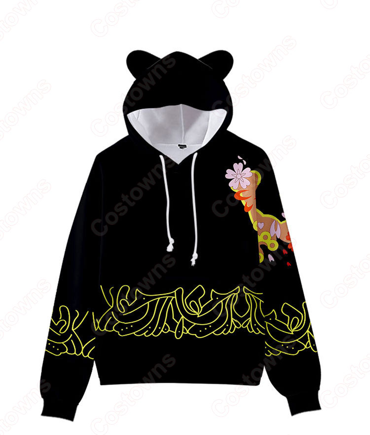 鬼滅の刃 猫耳 パーカー 子供 ジャケット キッズ 萌え フード付き コート かわいい 趣味 長袖 上着 カジュアル 春秋冬トレーナー スウェット-7