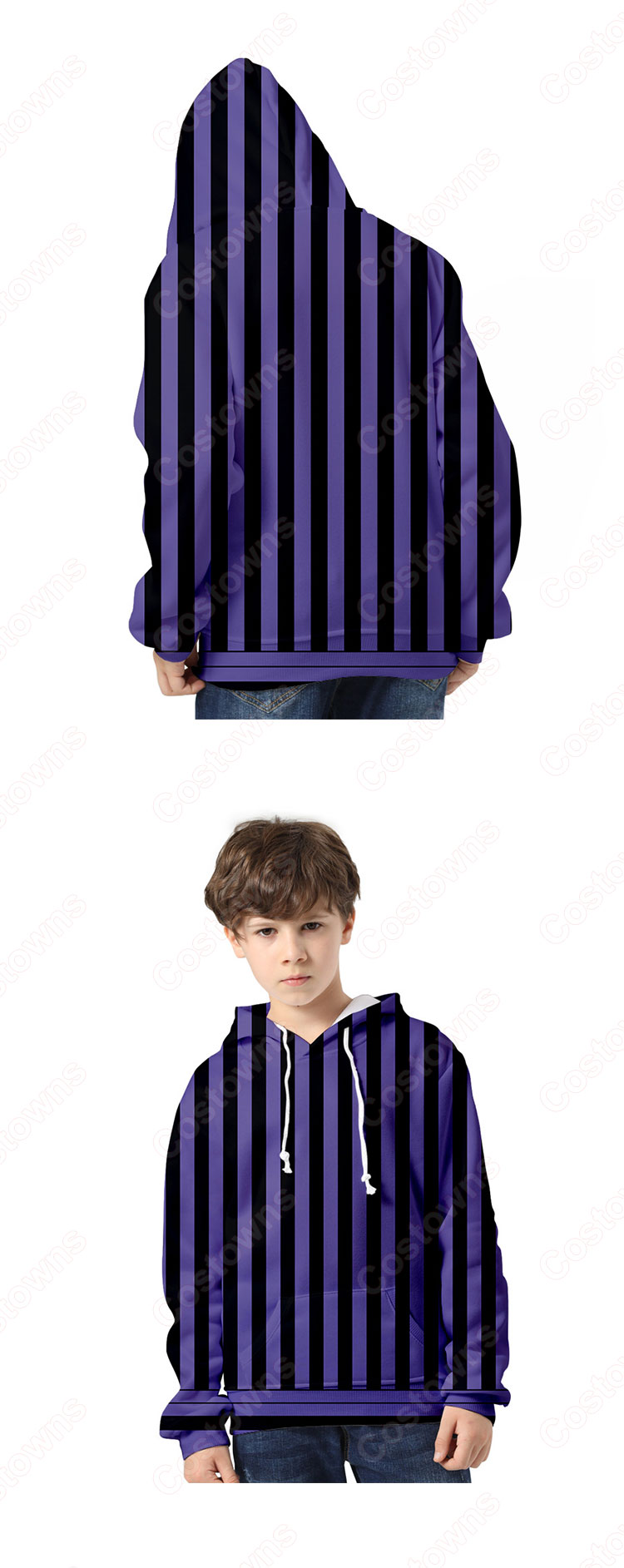 鬼滅の刃 パーカー 子供 キッズ 長袖 フード付き 親子服 男女兼用 春秋冬用 おしゃれ-16