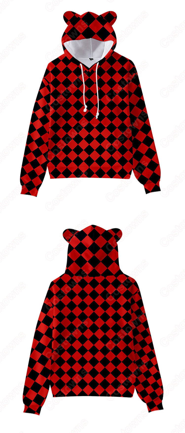 鬼滅の刃 猫耳 パーカー 子供 ジャケット キッズ 萌え フード付き コート かわいい 趣味 長袖 上着 カジュアル 春秋冬トレーナー スウェット-27