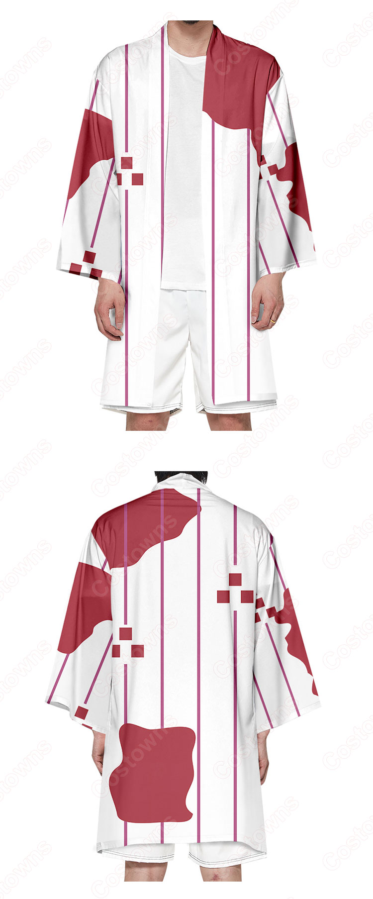 鬼滅の刃 マント ジャケット 長羽織 着物 変装 仮装 和装 プレゼント 祭り仮装 普段着物用 カジュアル-19