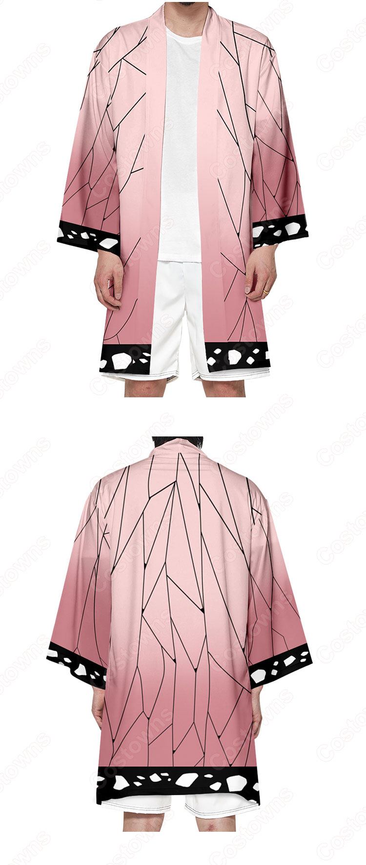 鬼滅の刃 マント ジャケット 長羽織 着物 変装 仮装 和装 プレゼント 祭り仮装 普段着物用 カジュアル-7