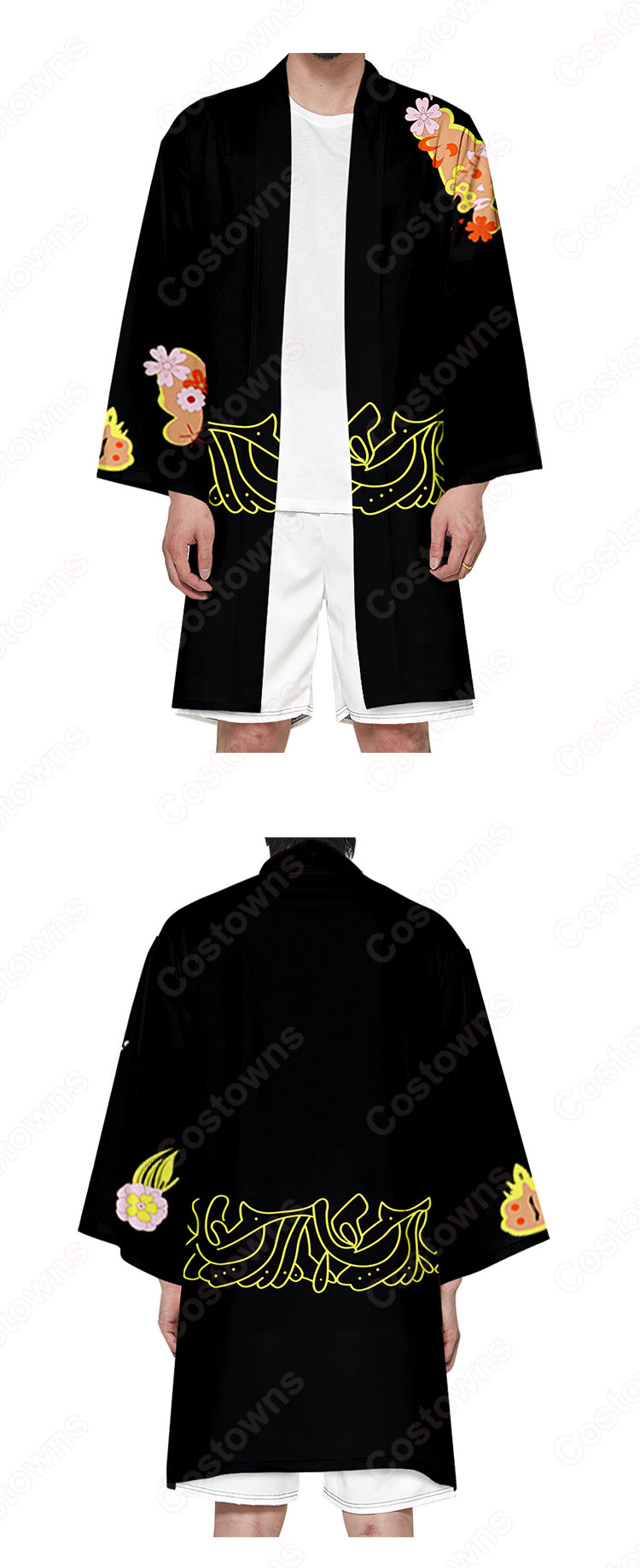 鬼滅の刃 マント ジャケット 長羽織 着物 変装 仮装 和装 プレゼント 祭り仮装 普段着物用 カジュアル-15