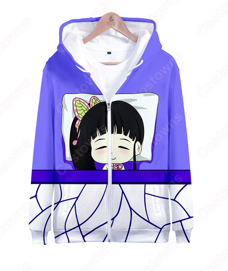 鬼滅の刃 ジップアップパーカー 普段着 カジュアルコーデ おおきいサイズ 長袖 春秋冬服 子供用 大人用-9