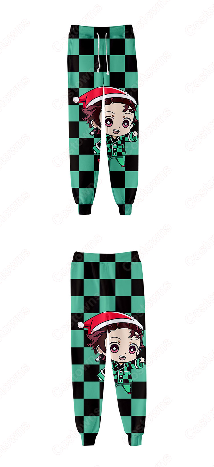 鬼滅の刃 ジョガーパンツ 子供用 大人用 ズボン フィットネス スリムス ウェットパンツ アニメ 漫画 鬼滅の刃 グッズ-1
