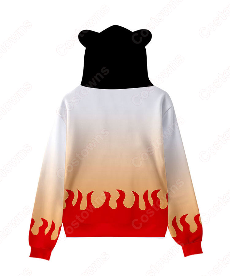 鬼滅の刃 猫耳 パーカー 子供 ジャケット キッズ 萌え フード付き コート かわいい 趣味 長袖 上着 カジュアル 春秋冬トレーナー スウェット-20