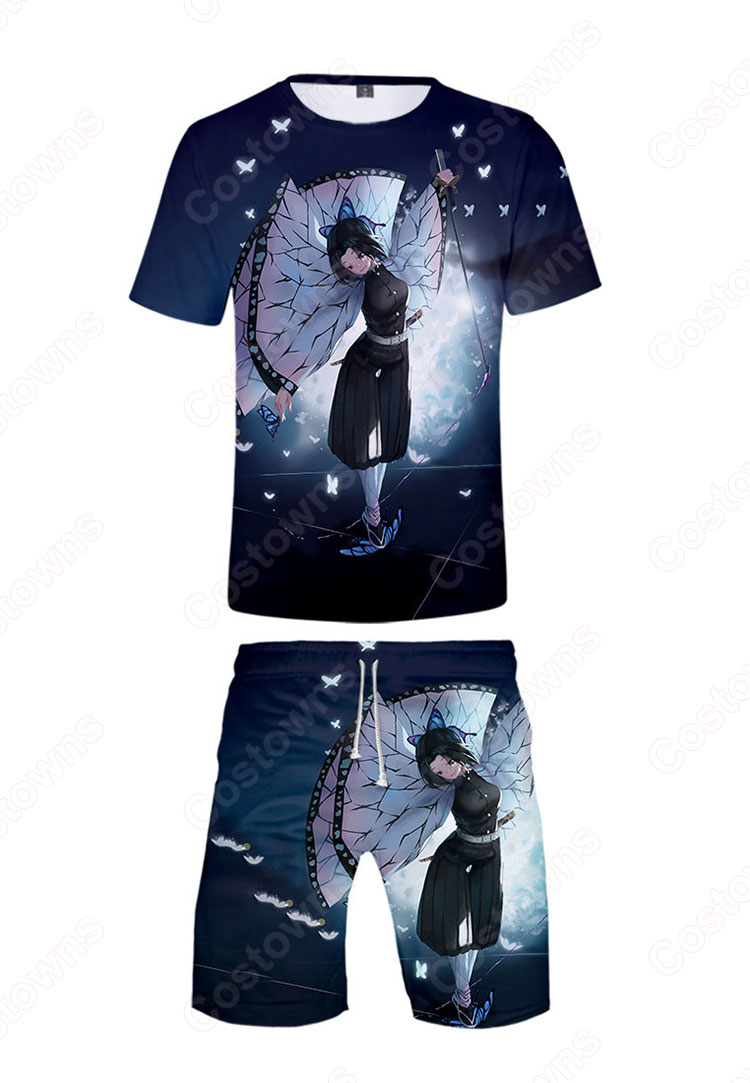 鬼滅の刃 半袖 tシャツ 半ズボン 子供服 上下セット キッズ 短袖 春夏服 女の子 男の子 通学 通勤 鬼滅の刃 グッズ-4