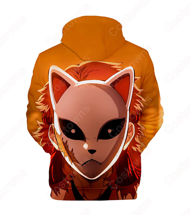 鬼滅の刃 パーカー 長袖 フード付き 子供 大人 春秋冬服 アニメ プリント 柔らかい 衣装 誕生日 プレゼント-6