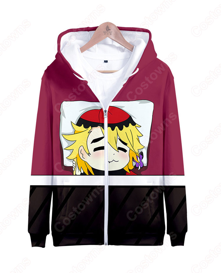 鬼滅の刃 ジップアップパーカー 普段着 カジュアルコーデ おおきいサイズ 長袖 春秋冬服 子供用 大人用-12