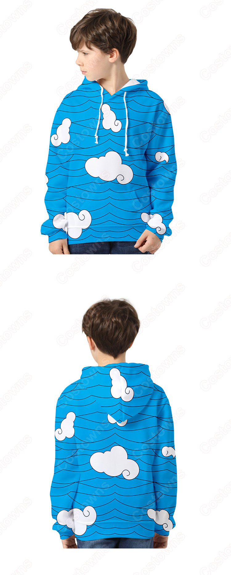 鬼滅の刃 パーカー 子供 キッズ 長袖 フード付き 親子服 男女兼用 春秋冬用 おしゃれ-17