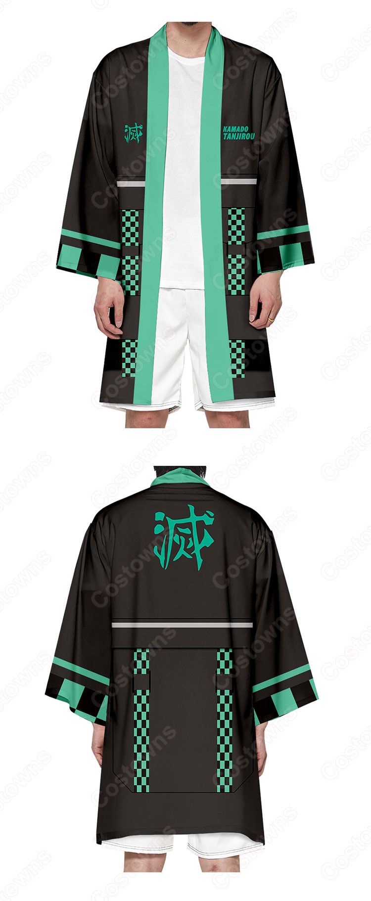 【激レア・激渋】　kesa coat 袈裟デザイン　羽織り　マント 鬼滅の刃 マント ジャケット 長羽織 普段着物用 カジュアル