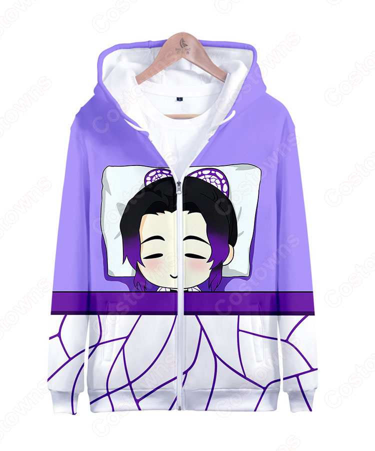 鬼滅の刃 ジップアップパーカー 普段着 カジュアルコーデ おおきいサイズ 長袖 春秋冬服 子供用 大人用-8