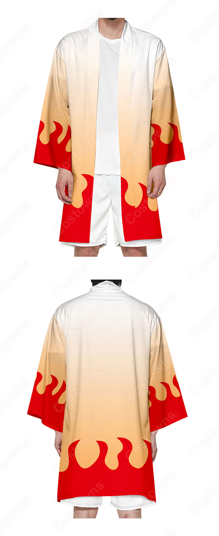 鬼滅の刃 マント ジャケット 長羽織 着物 変装 仮装 和装 プレゼント 祭り仮装 普段着物用 カジュアル-12