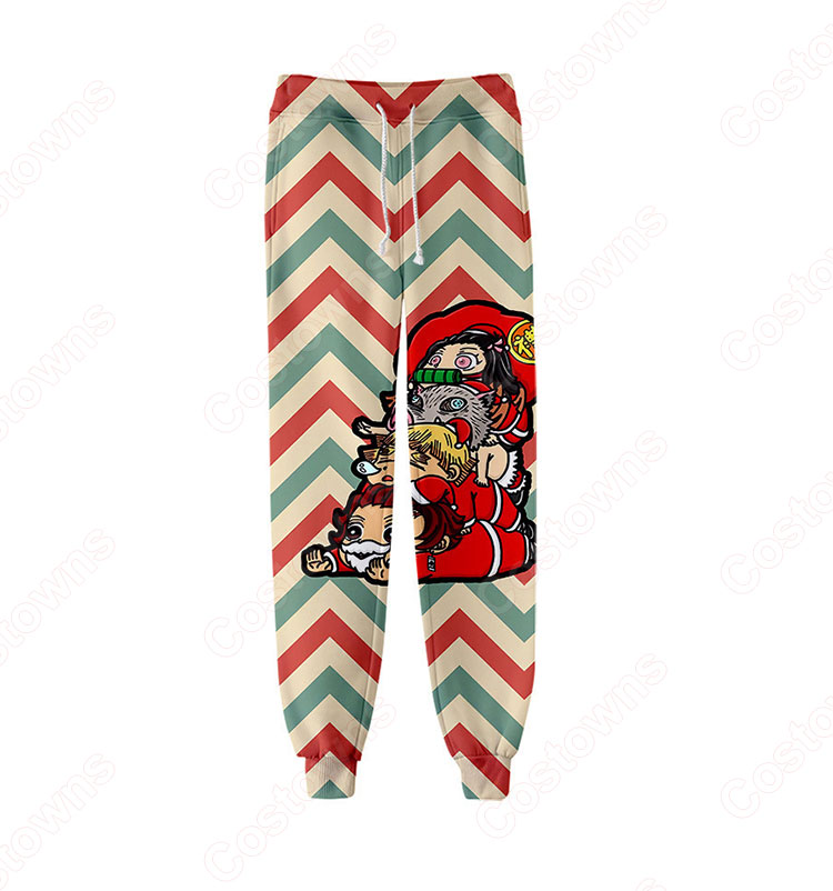 鬼滅の刃 ジョガーパンツ 子供用 大人用 ズボン フィットネス スリムス ウェットパンツ アニメ 漫画 鬼滅の刃 グッズ-11