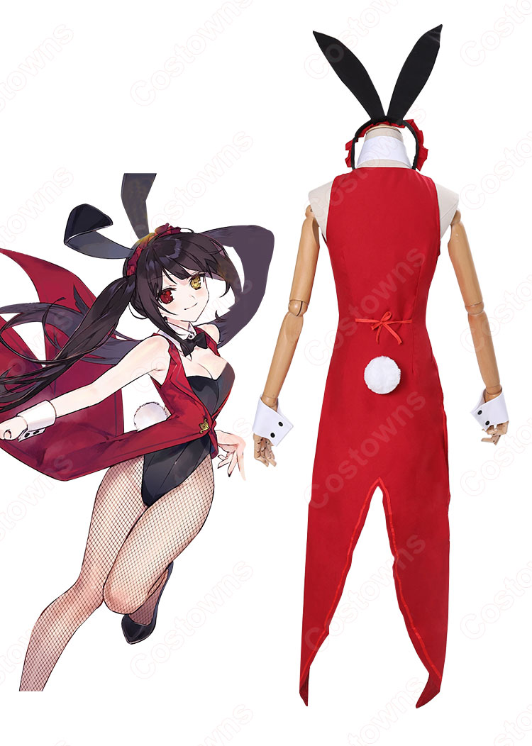 『デート・ア・ライブ』時崎狂三(ときさきくるみ) コスプレ衣装 DATE A LIVE セクシー バニーガール 変装 ステージ服 コスチューム-7
