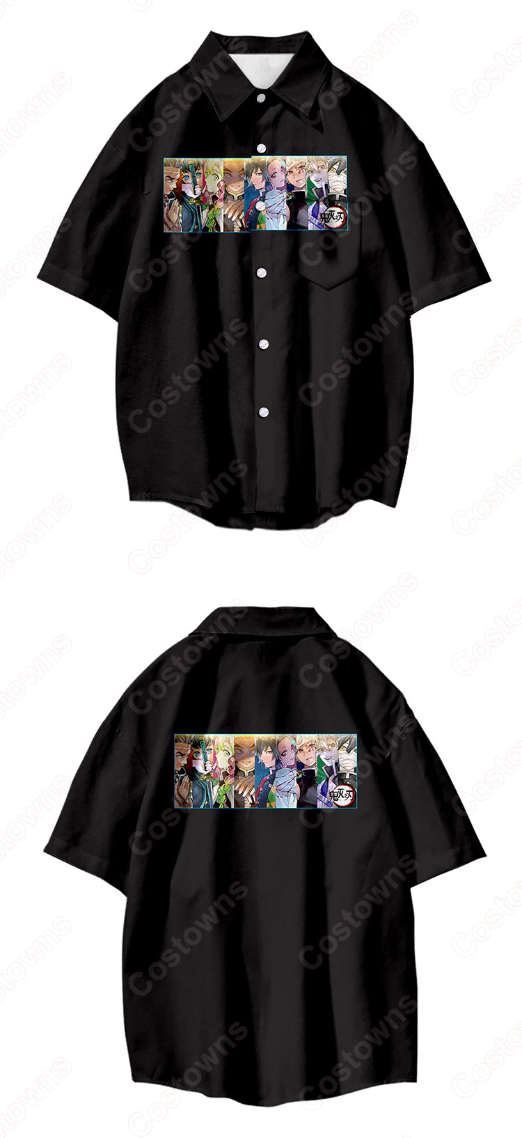 鬼滅の刃 シャツ 長袖 3Dプリントカーディガン おおきいサイズ インナーシャツ カジュアルトップス ファッション シャツ ジャケット春秋夏服 人気のアニメ·漫画服 記念シャツ ギフト-4