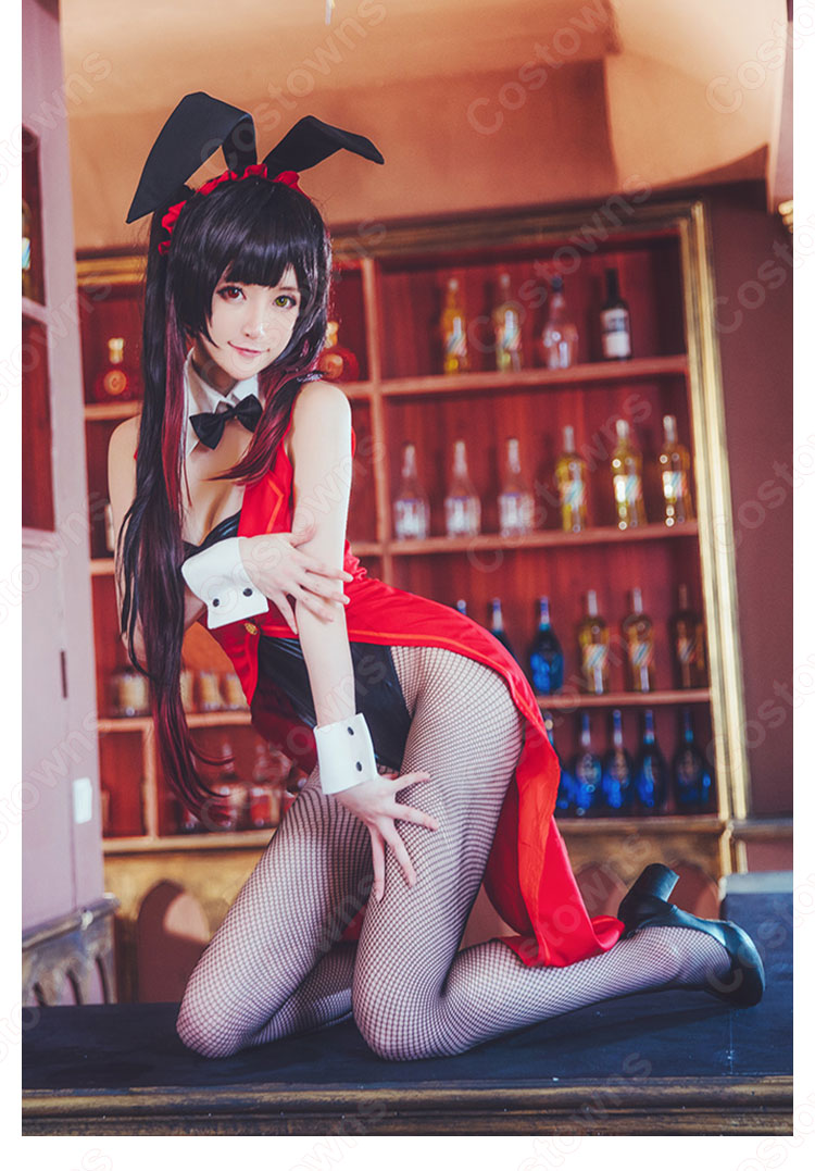 『デート・ア・ライブ』時崎狂三(ときさきくるみ) コスプレ衣装 DATE A LIVE セクシー バニーガール 変装 ステージ服 コスチューム-4