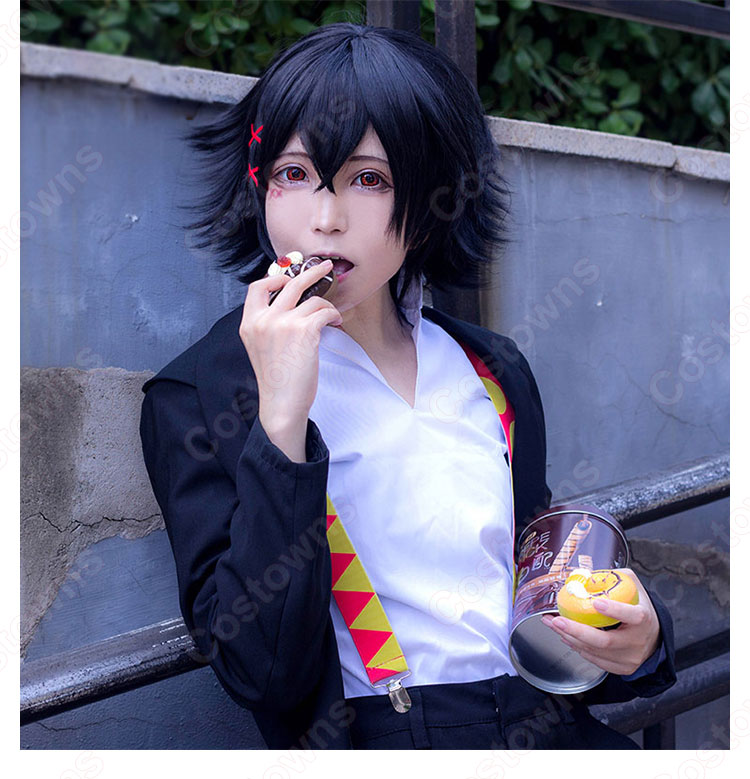 東京喰種』鈴屋什造 コスプレ黒 かつら ウィッグネット付 変装用 - Costowns