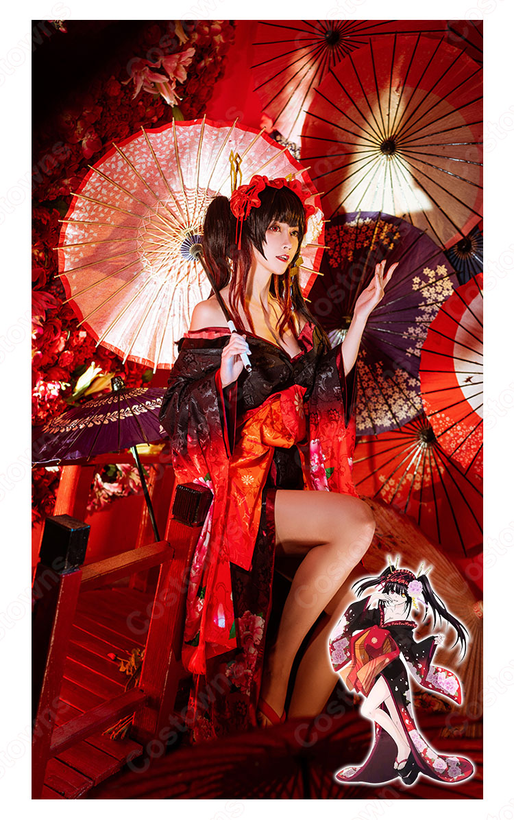 時崎狂三 浴衣 コスプレ衣装の通販 デート・ア・ライブ 花魁