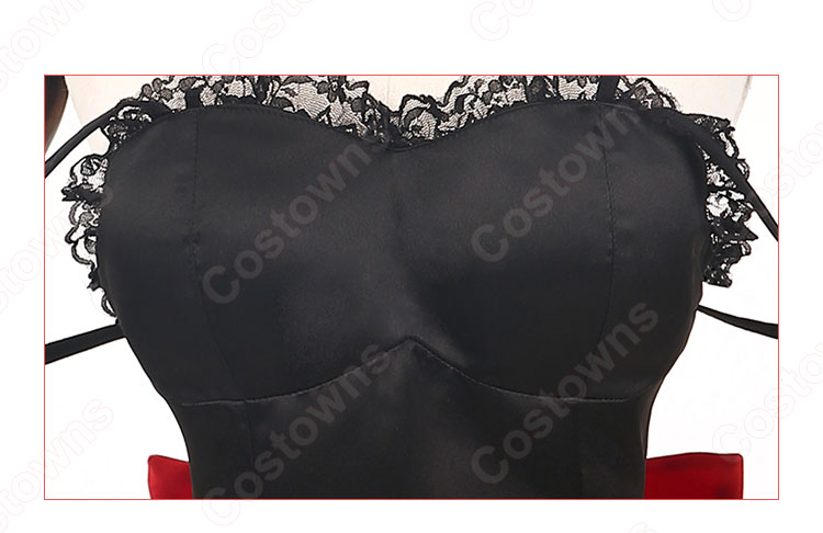 時崎狂三(ときさきくるみ) コスプレ衣装 『デート・ア・ライブ』黒猫 フィギュア服 ブラック セクシー 可愛い コスプレ用衣装-6