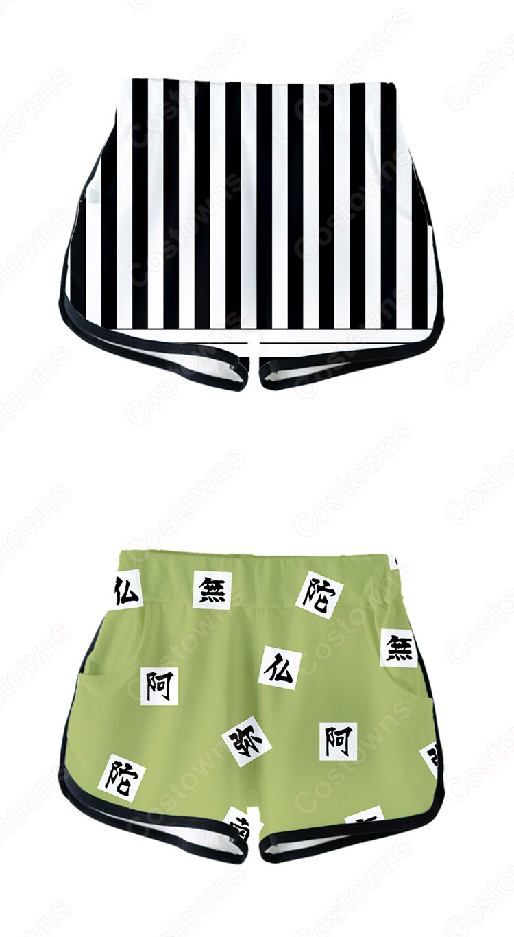 『鬼滅の刃』短パン ユニフォーム カジュアル服 夏服 アニメ プリント 短パン カジュアルスポーツ 半ズボン 子供服 日常服 男女兼用-4