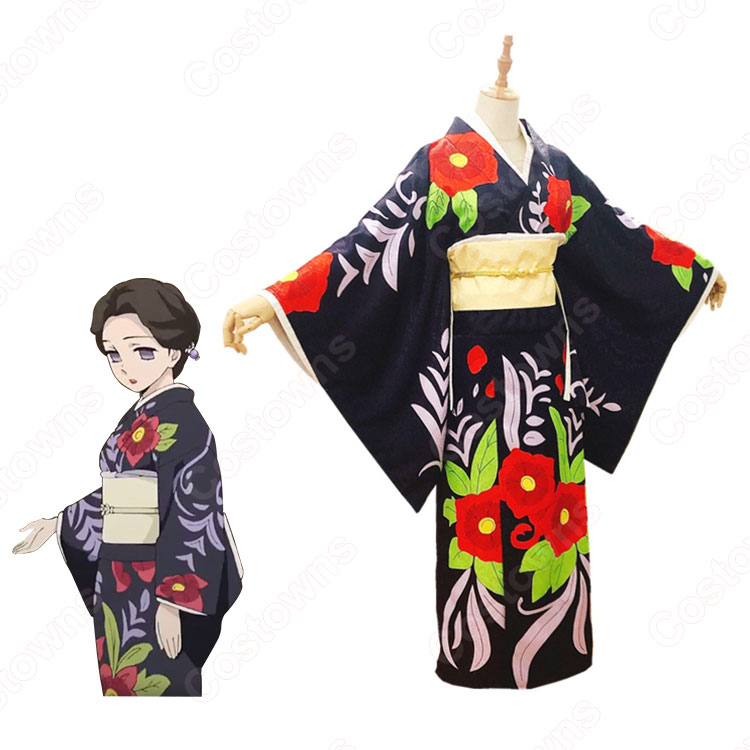 白日の魔香 珠世 コスプレ衣装 【鬼滅の刃】 cosplay 和服-5