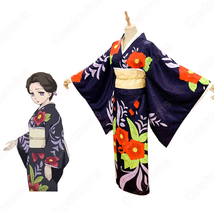 白日の魔香 珠世 コスプレ衣装 【鬼滅の刃】 cosplay 和服-6