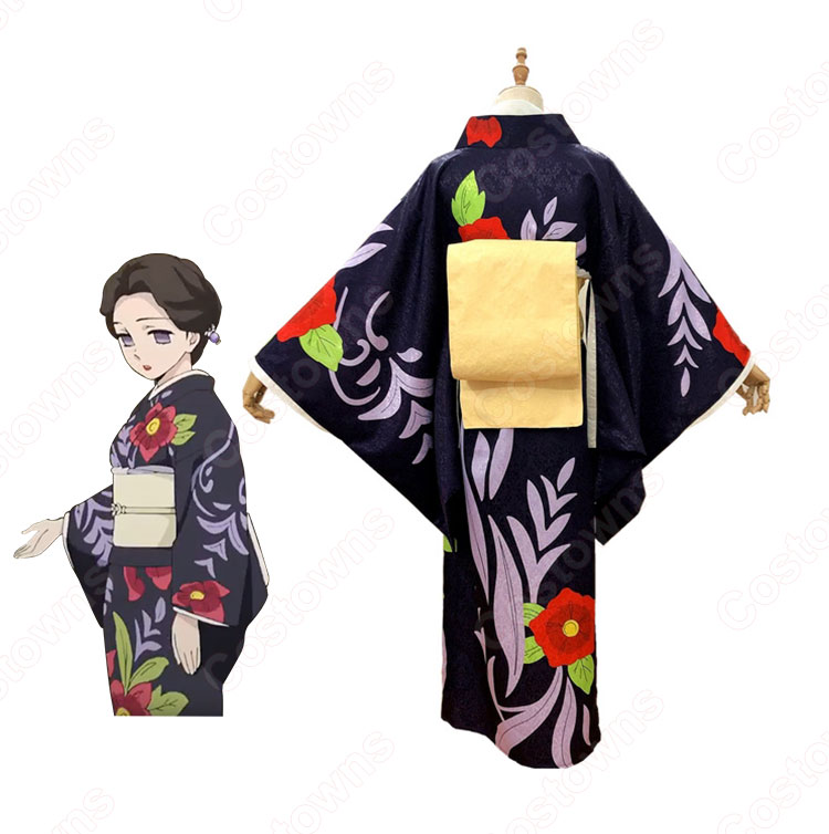 白日の魔香 珠世 コスプレ衣装 【鬼滅の刃】 cosplay 和服-7