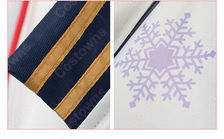 雪ミク コスプレ衣装 雪丹頂巫女 仮装 コスチューム 赤鶴と魔女 豪華 cosplay衣装 セット 通販-9