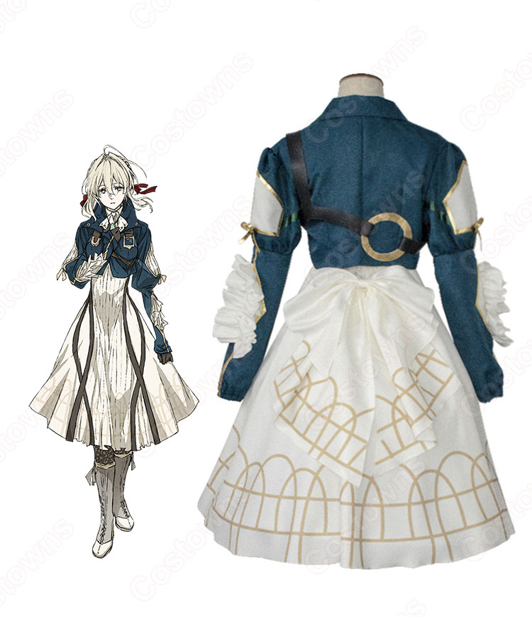 ヴァイオレット コスプレ衣装 『永遠と自動手記人形』お姫様 ワンピース 優雅 可愛い レディース 仮装 コスチューム セット-2