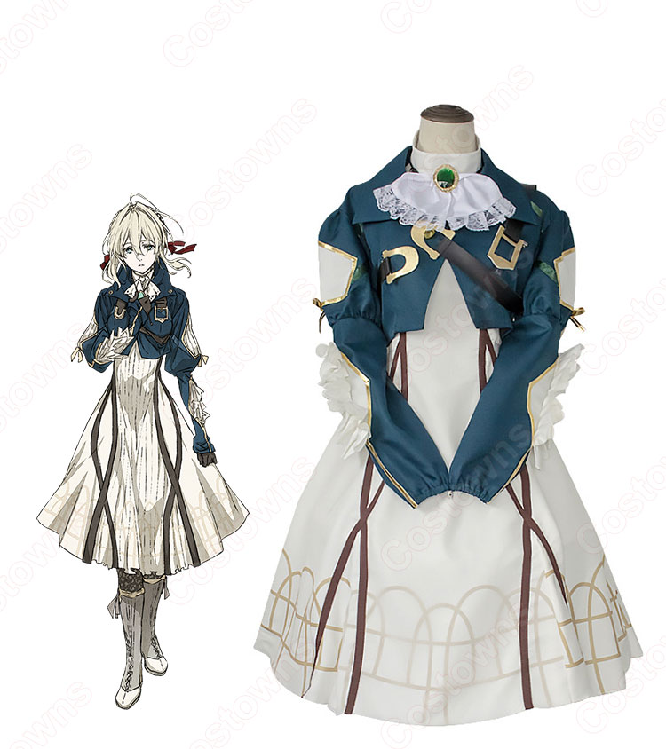 ヴァイオレット コスプレ衣装 『永遠と自動手記人形』お姫様 ワンピース 優雅 可愛い レディース 仮装 コスチューム セット-1