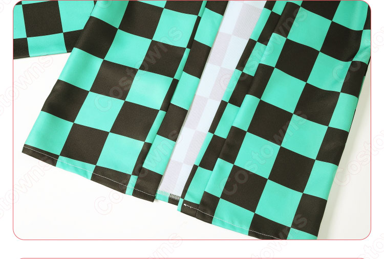 竈門 炭治郎 コスプレ衣装 鬼滅の刃 かまどたんじろう 鬼殺隊隊服 男の子 仮装 アニメ 人気キャラ 着物 変装 コスチューム セット-6