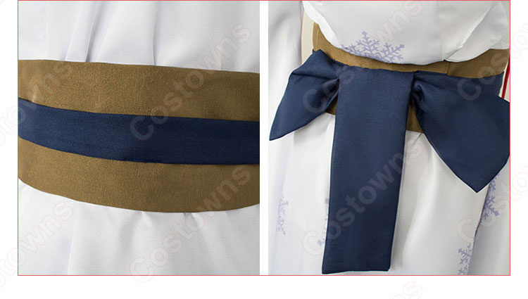 雪ミク コスプレ衣装 雪丹頂巫女 仮装 コスチューム 赤鶴と魔女 豪華 cosplay衣装 セット 通販-10