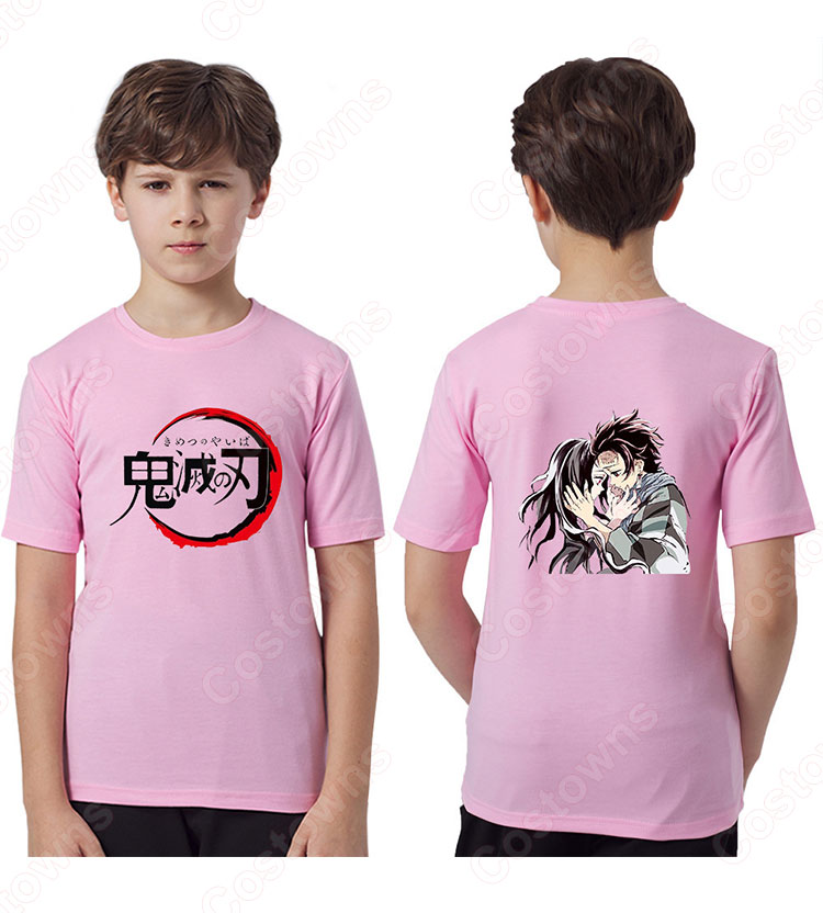 鬼滅の刃 グッズ Tシャツ シンプル アニメ プリント 半袖 キッズ Tシャツ 子供服 Costowns 鬼滅の刃 グッズ Tシャツ シンプル アニメ プリント 半袖 キッズ Tシャツ 子供服 Costowns